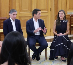 Su Majestad la Reina durante la audiencia