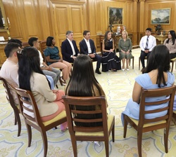 Vista general del salón donde ha tenido lugar la audiencia