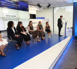 Momento de la intervención del director adjunto de La Razón y director del suplemento semanal "A Tu Salud".