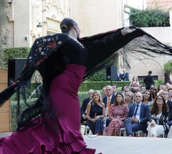 S.M. la Reina Doña Sofía en un momento durante la actuación