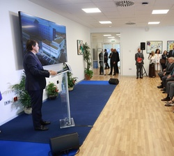 Un momento de la intervención del presidente de la Junta de Castilla y León, Alfonso Fernández Mañueco