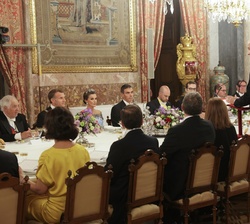 Su Majestad el Rey en un momento durante su discurso