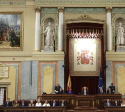 Su Majestad el Rey presidiendo el XII Foro Parlamentario Iberoamericano.