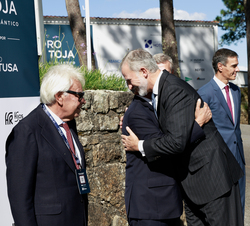 Su Majestad el Rey recibe el saludo de Marcelo Rebelo de Sousa