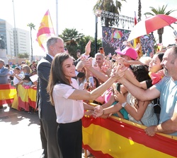 Los Reyes con los melillenses
