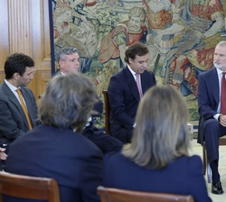 El Rey durante la audiencia
