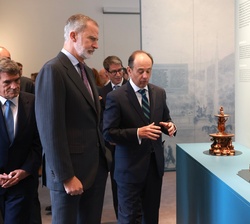 Don Felipe visita el Centro de Interpretación de las Fuentes del Real Sitio de La Granja de San Ildefonso