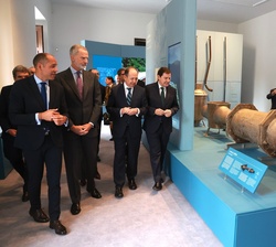 Don Felipe visita el Centro de Interpretación de las Fuentes del Real Sitio de La Granja de San Ildefonso