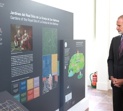 Don Felipe visita el Centro de Interpretación de las Fuentes del Real Sitio de La Granja de San Ildefonso