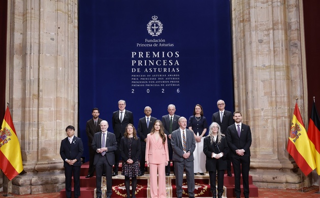 Su Alteza Real la Princesa de Asturias junto a los galardonados con los “Premios Princesa de Asturias 2026”