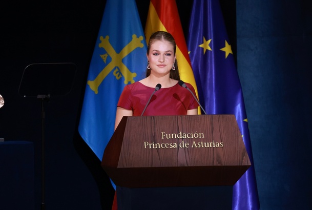 Su Alteza Real la Princesa de Asturias durante su intervención