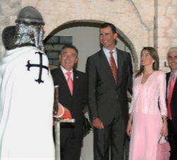 Los Príncipes, en su visita al Museo López-Villaseñor