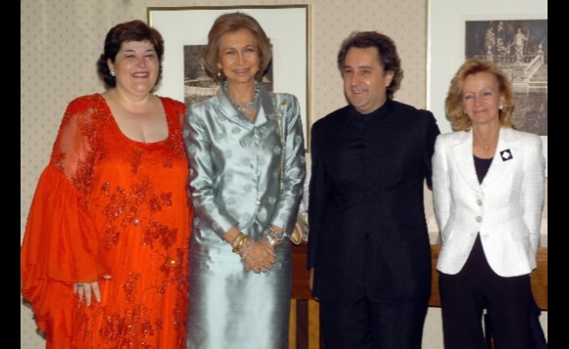 La Reina con la soprano Ana María Sánchez,y Josep Pons