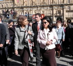 Visita a la Plaza Mayor
(Salamanca, 15 de octubre de 2005)