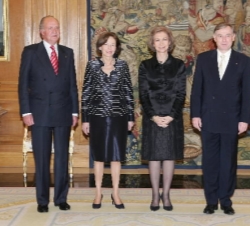Los Reyes, con el Presidente de Alemania y su esposa