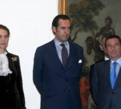 Los Duques con el Alcalde de A Coruña