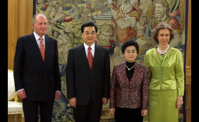 Los Reyes, con el Presidente de China y su esposa