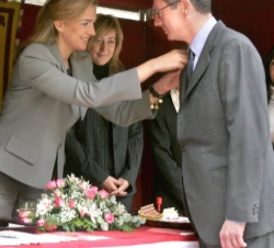 Doña Cristina, con el alcalde de Madrid