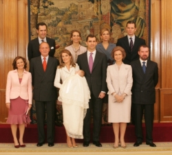La Familia Real con los padres de la Princesa