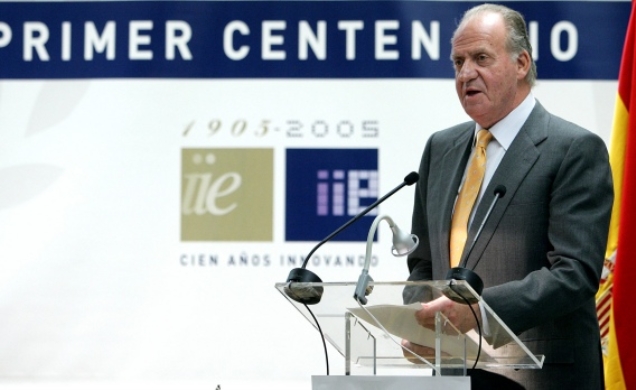 Don Juan Carlos durante su intervención