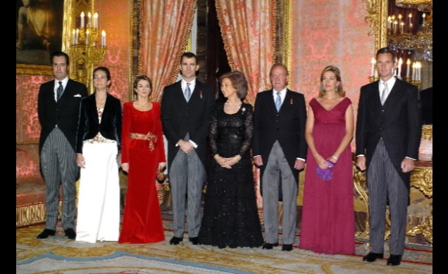 La Familia Real en la recepción al Cuerpo Diplomático