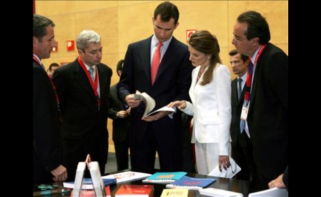 Los Príncipes de Asturias durante la inauguración de la séptima edición de EXPORTA 2006