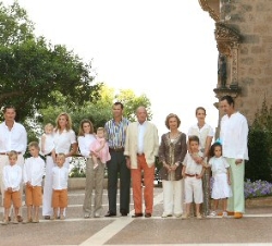 La Familia Real durante su estancia en Palma de Mallorca.