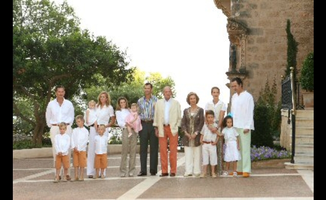 La Familia Real durante su estancia en Palma de Mallorca.