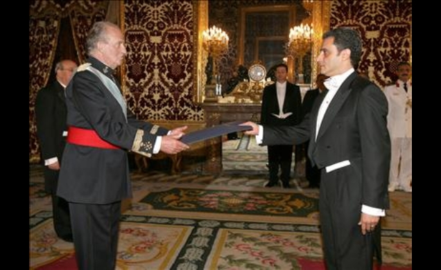 Su Majestad el Rey recibe las cartas credenciales del Embajador de la República Árabe de Egipto, Yasser Morad Osman Hossny