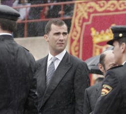 El Príncipe de Asturias, durante el acto de jura o promesa de la XX-B promoción de la Escala Básica del Cuerpo Nacional de Policía