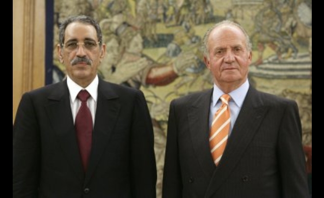 Su Majestad el Rey junto al Presidente de Mauritania, Ely Ould Mohamed Vall