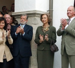 Sus Majestades en la inauguración de la Exposición "Nosotros. Extremadura en su patrimonio"