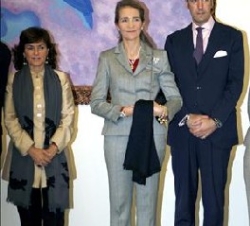 Los Duques de Lugo con la ministra de Cultura