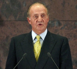 Don Juan Carlos durante sus palabras