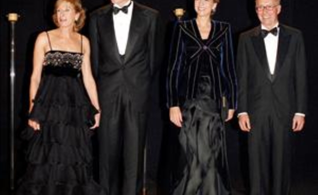 Su Alteza Real la Infanta Doña Cristina y su esposo, Don Iñaki Urdangarin, a su llegada al conmemorativo del CL aniversario del Círculo Ecuestre, acom