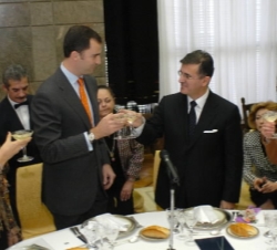 Brindis en el almuerzo ofrecido por el Presidente y su esposa en honor de los Príncipes