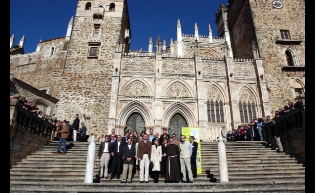Los Príncipes de Asturias clausuraron en Guadalupe el congreso "Las humanidades y el patrimonio cultural"
